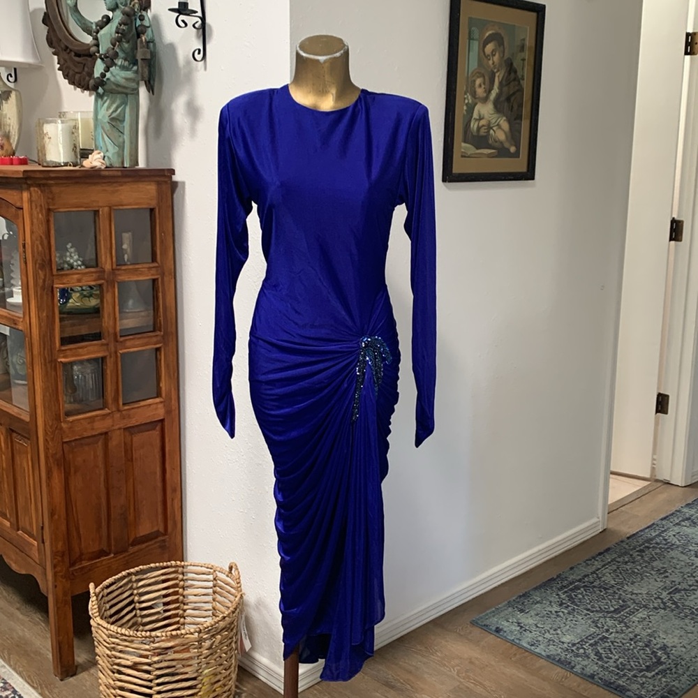 Vintage Susan Roselli for Vijack Ruched Dynasty Dress